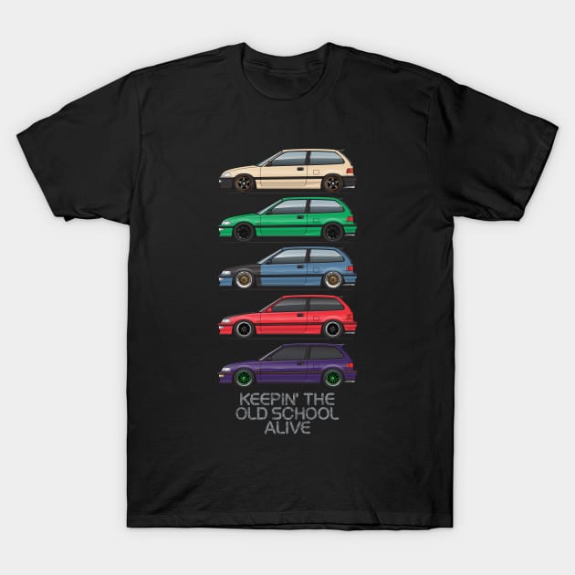 keeping the old school alive T-Shirt by JRCustoms44